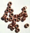 25 4x6mm Antique Copper Roller Metal Beads